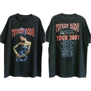 Erykah Badu 90s Soul Music Graphic Tee Retro Style Unisex Concert T-Shirt
